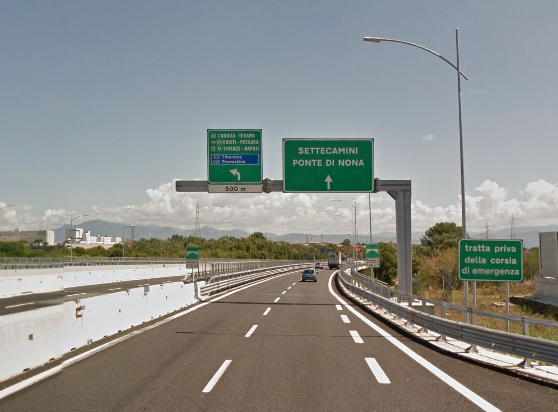 autostrada a24 complanare