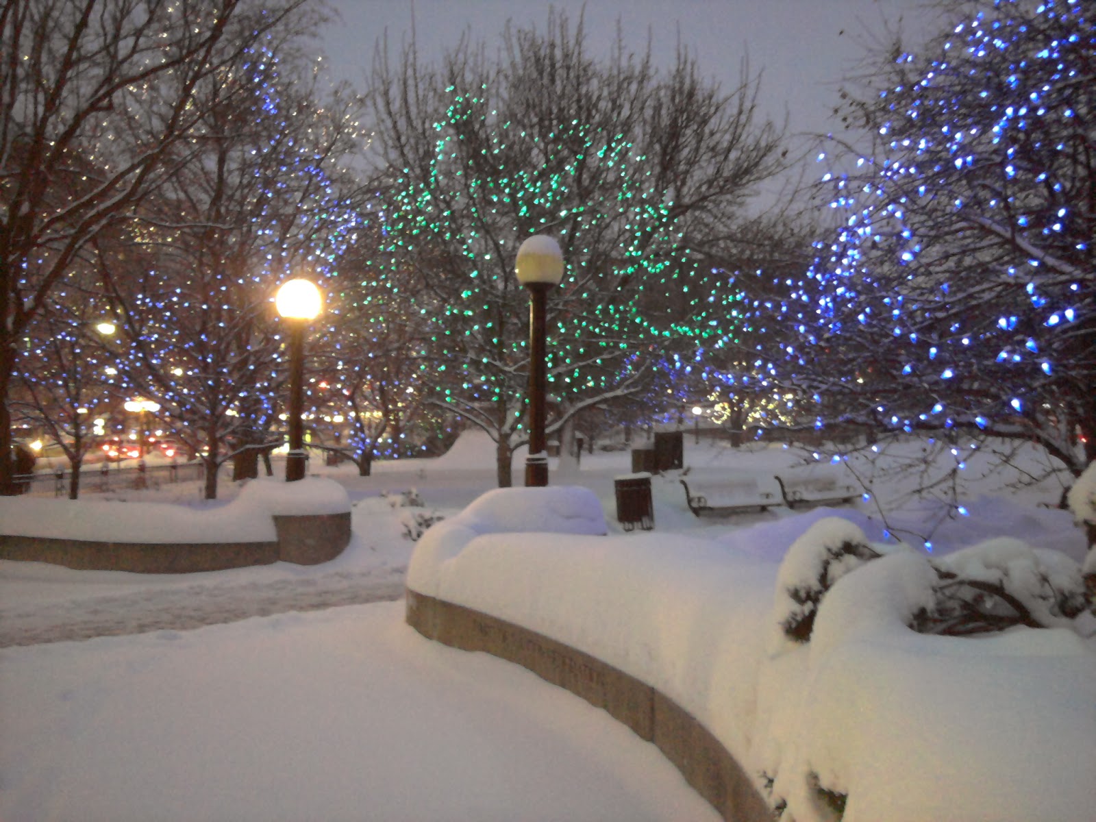 natale luci neve