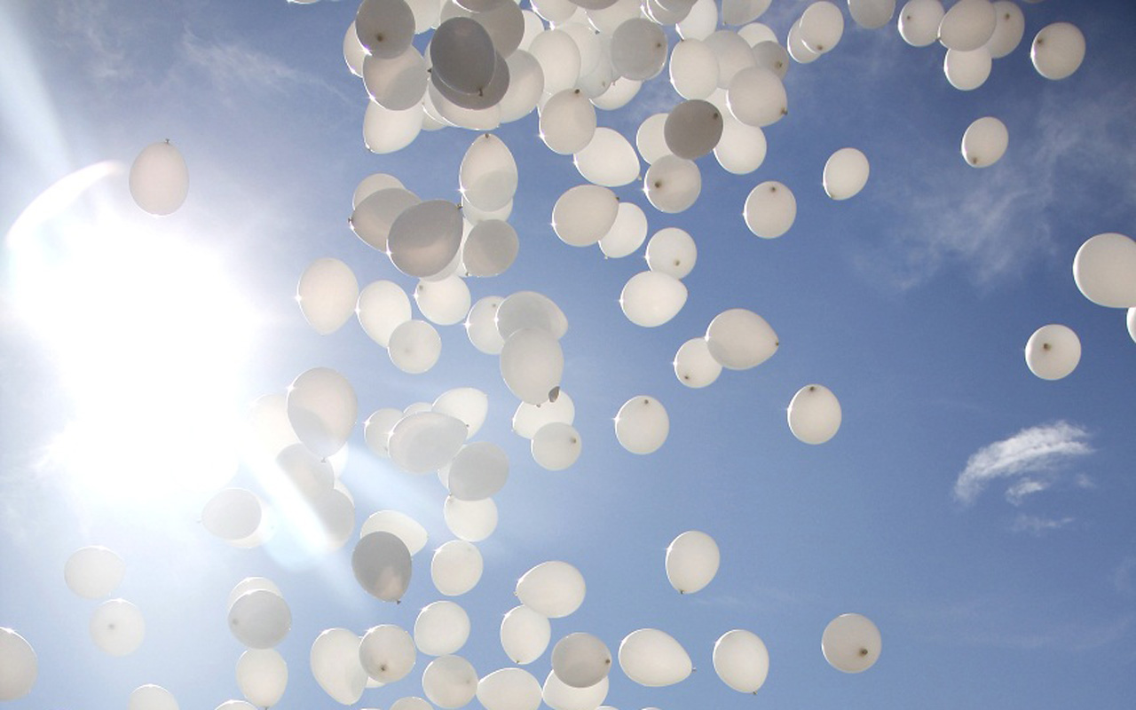 palloncini bianchi