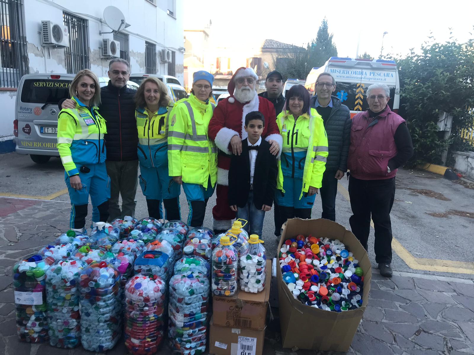 pescara tappi beneficenza