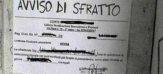 sfratto avviso